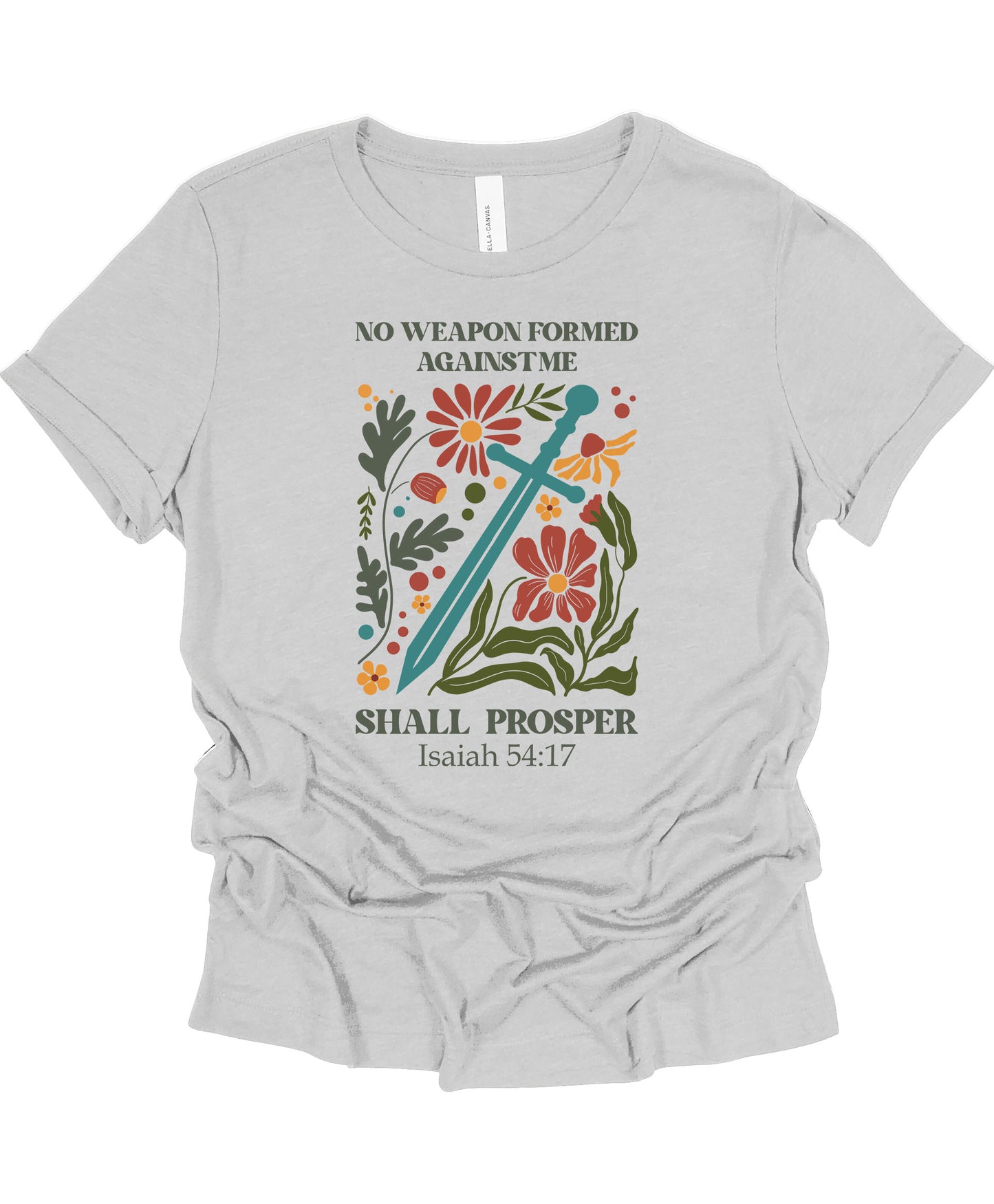 No Weapon Formed Women’s Fitted T-Shirt – Bold & Empowering Design