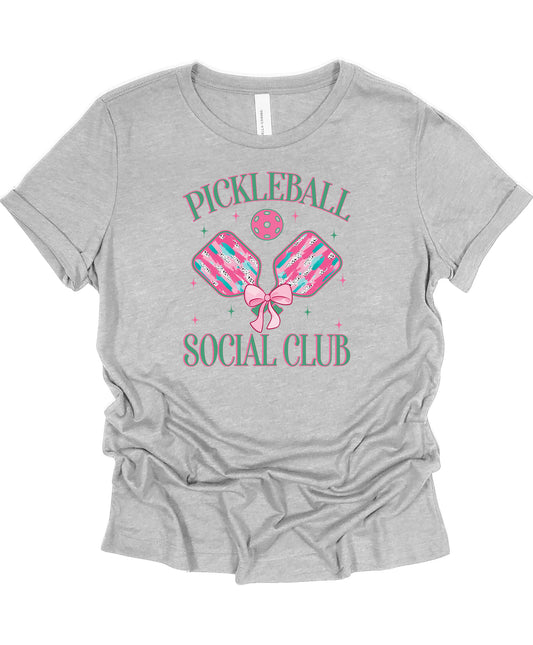 Pickleball Social Club Women’s Fitted T-Shirt – Bold, Colorful & Playful Design