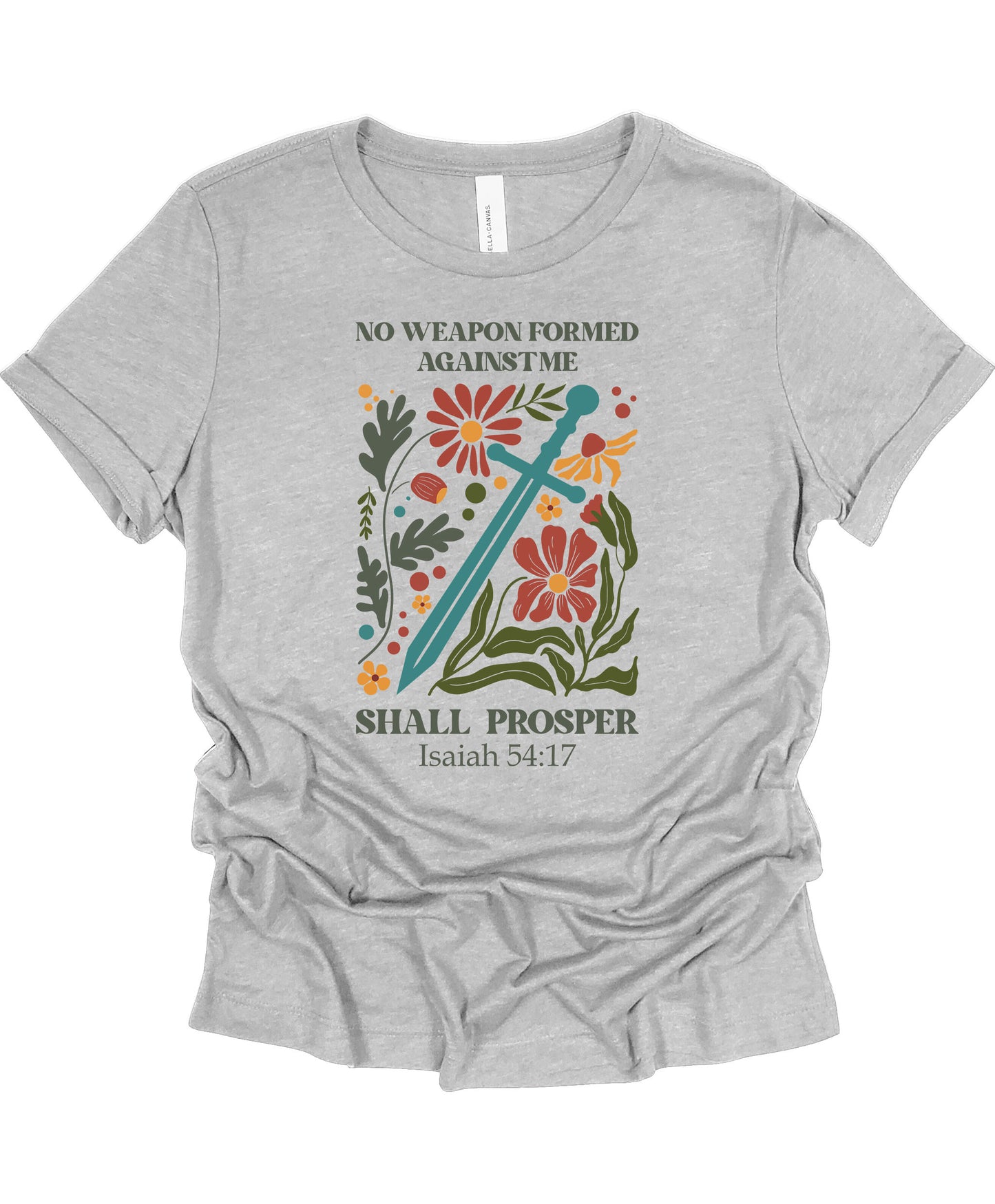 No Weapon Formed Women’s Fitted T-Shirt – Bold & Empowering Design