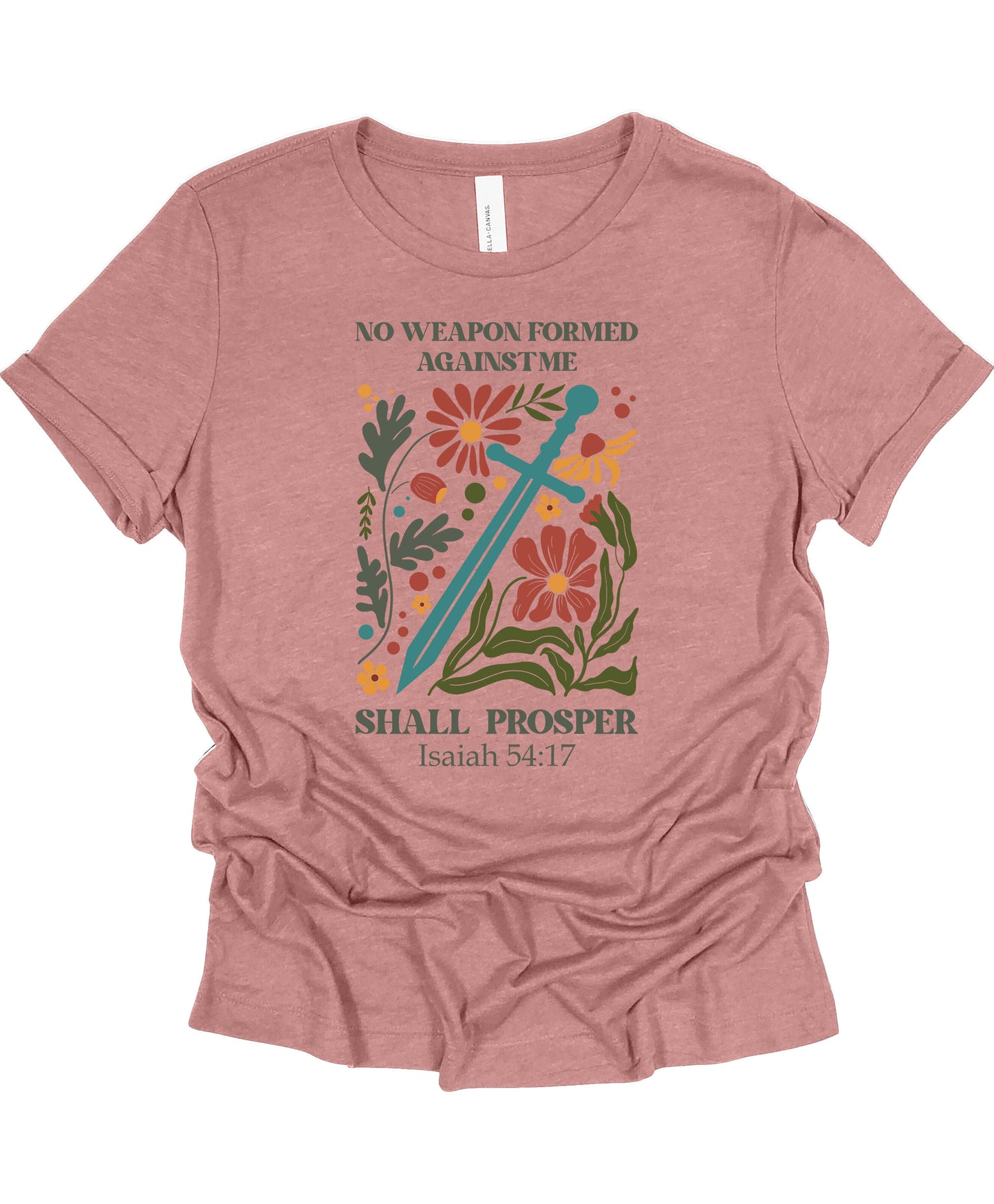 No Weapon Formed Women’s Fitted T-Shirt – Bold & Empowering Design